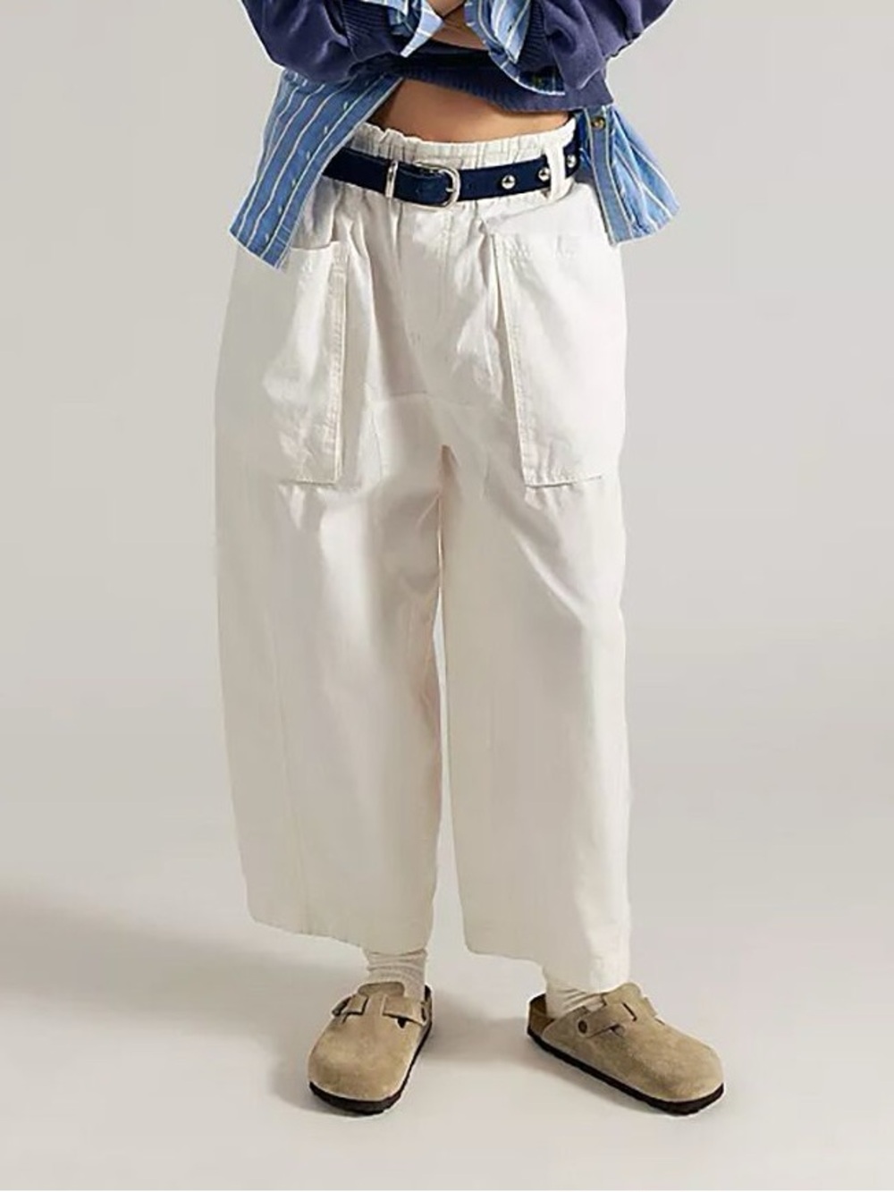 NWT FREE PEOPLE WE THE FREE Costa Pull-On Harem Pants | Whisper WhiteMSRP $148 S